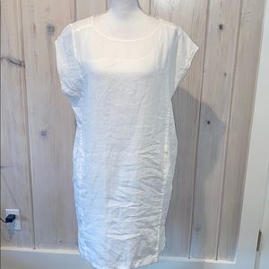 White Eileen fisher linen dress. NWT